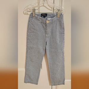 Ralph Lauren Boys Blue Seersucker Pants Size 5